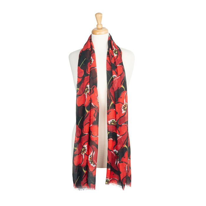 Poppies in Bloom Lightweight Scarf