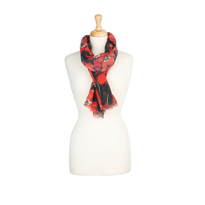 Poppies in Bloom Lightweight Scarf