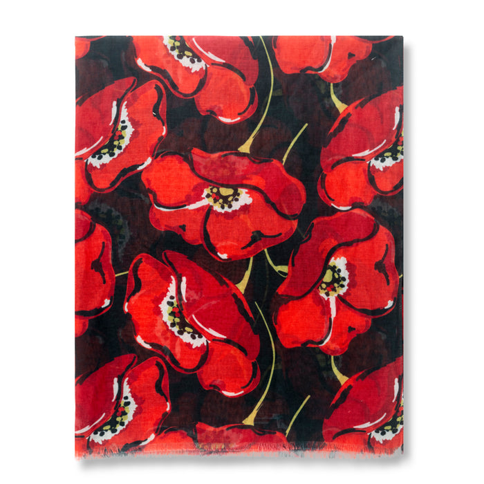 Poppies in Bloom Lightweight Scarf