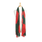 Green Poppy Pastures Scarf