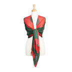 Green Poppy Pastures Scarf