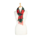 Green Poppy Pastures Scarf
