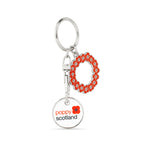 Poppy Wreath Trolley Keyring