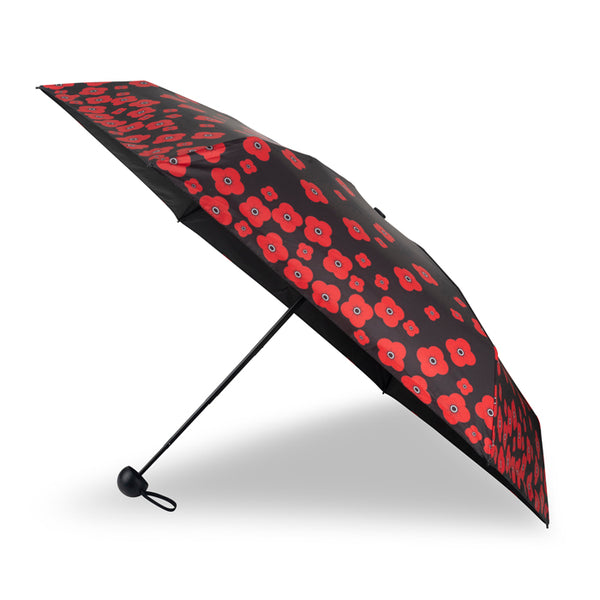 Falling Scottish Poppies Compact Umbrella