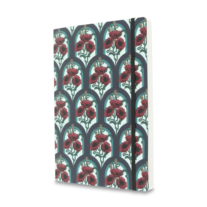 Laurence Llewelyn-Bowen Art Deco Poppy A5 Notebook