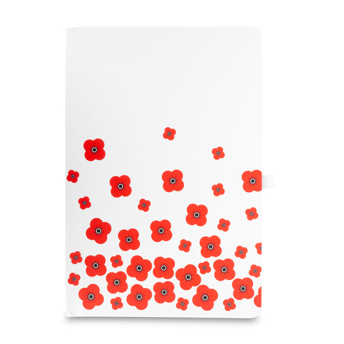 Falling Scottish Poppies A5 Notebook