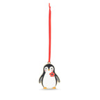 Percy Penguin with Poppy Enamel Christmas Decoration