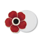 Five-Petal Magnetic Poppy Brooch