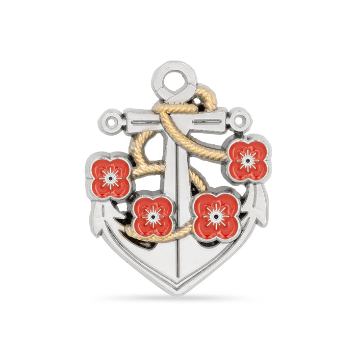 Anchor Poppy Badge