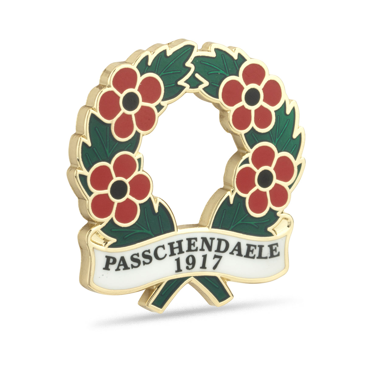 Passchendaele 1917 Poppy Wreath Badge