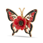 Poppy and Butterfly Brooch