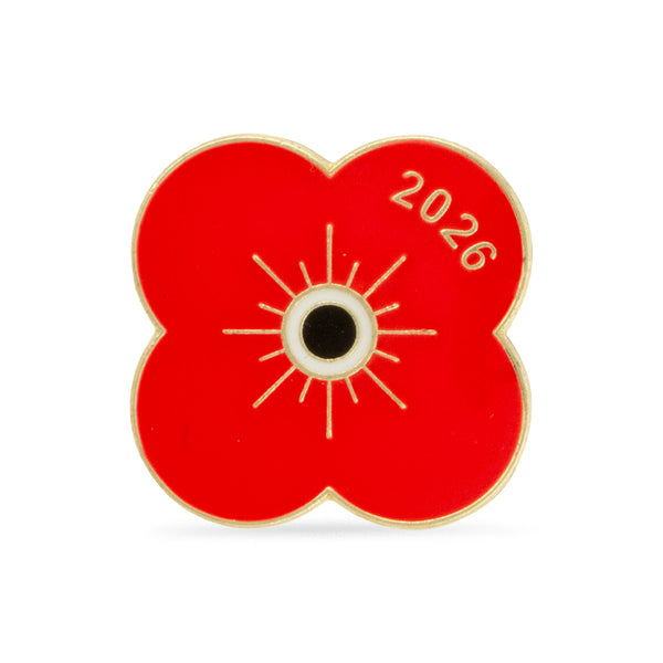 2026 Dated Poppy Pin
