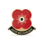 Lest We Forget Poppy Scroll Pin