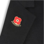 Lest We Forget Poppy Scroll Pin