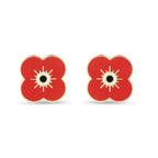 Enamel Poppy Cufflinks