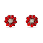 Poppy Wreath Gem Earrings