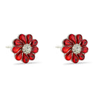 Poppy Wreath Gem Earrings