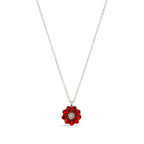 Poppy Wreath Gem Necklace