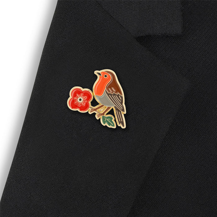 Poppyscotland Robin Pin