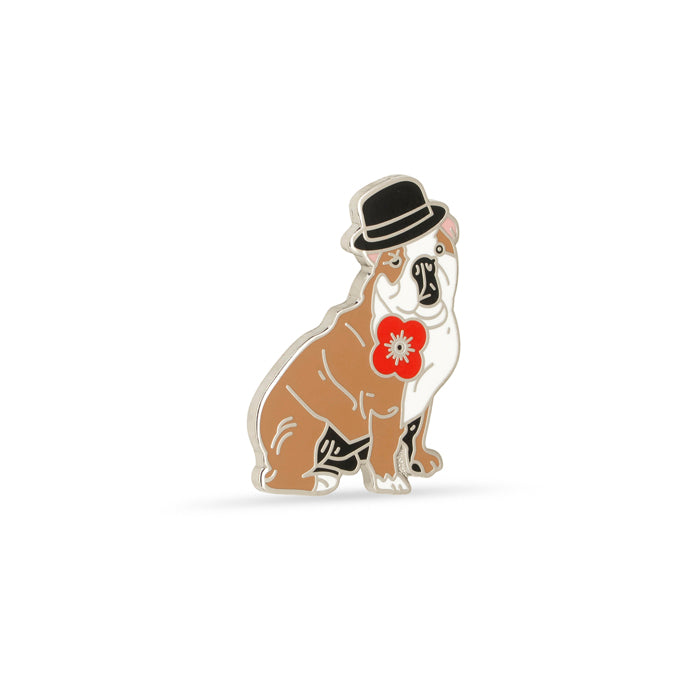Poppyscotland Churchill Bulldog Pin