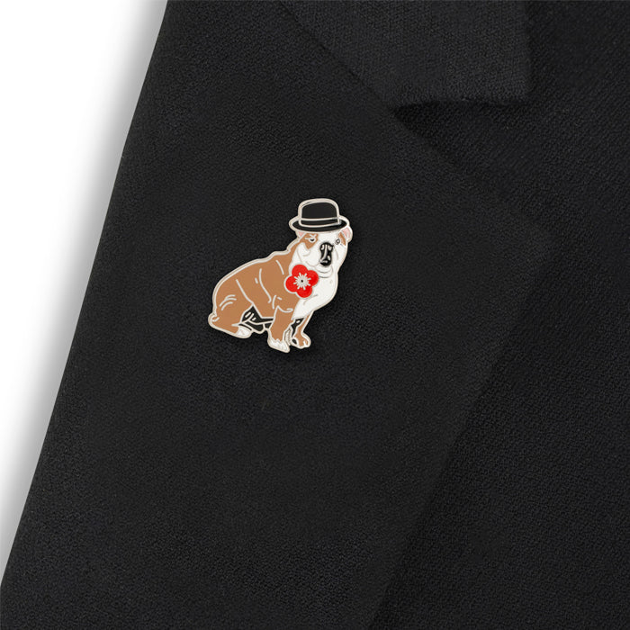 Poppyscotland Churchill Bulldog Pin