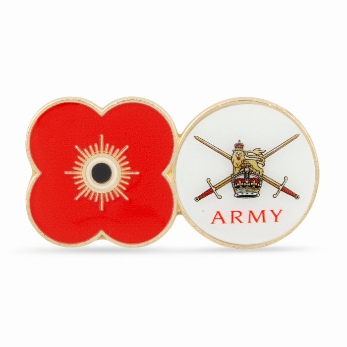 Army Poppy Service Pin