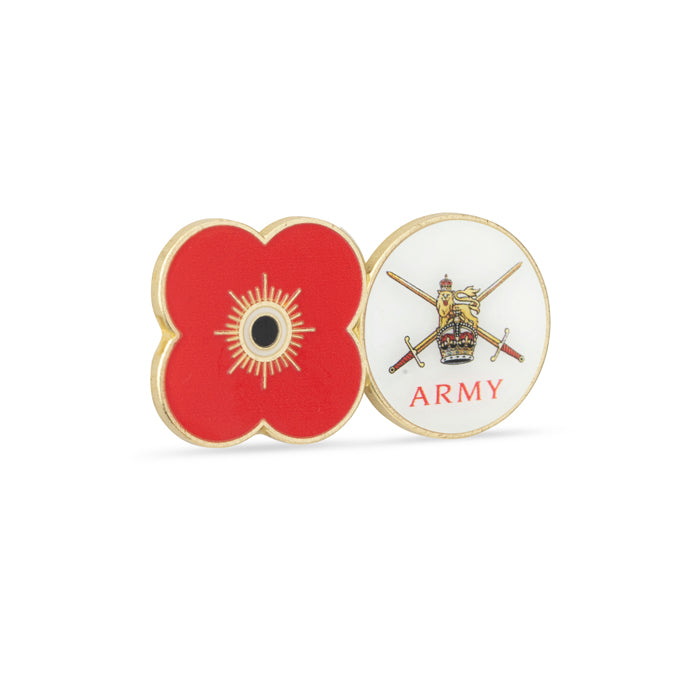 Army Poppy Service Pin