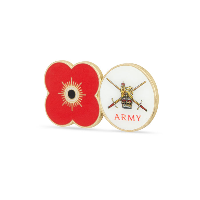 Army Poppy Service Pin