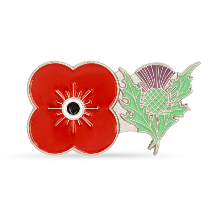 Thistle Poppy Pin