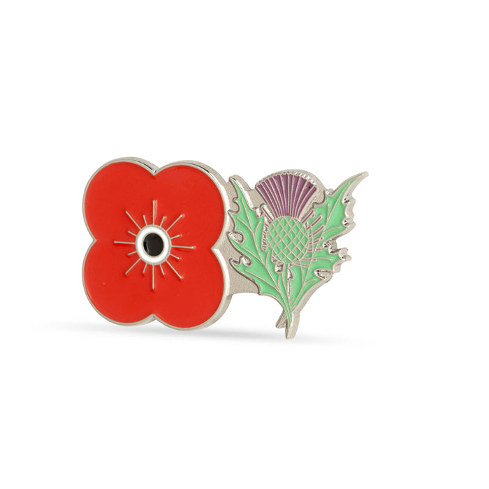 Thistle Poppy Pin