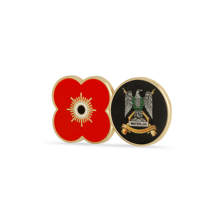 Royal Scots Dragoon Guards Poppy Service Pin