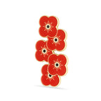 Falling Scottish Poppies Badge