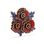 Laurence Llewelyn-Bowen Three Poppies Brooch