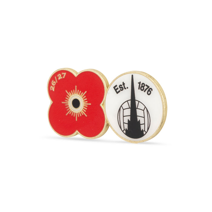 Falkirk Poppy Football Pin 2026/27