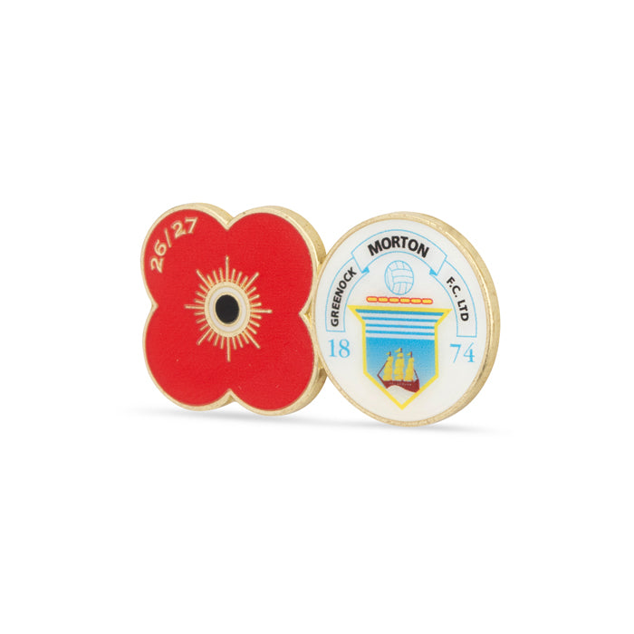 Greenock Morton Poppy Football Pin 2026/27