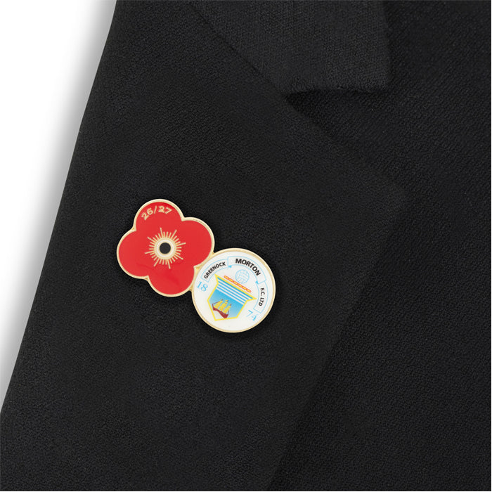 Greenock Morton Poppy Football Pin 2026/27