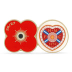 Hearts Poppy Football Pin 2026/27