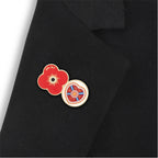 Hearts Poppy Football Pin 2026/27