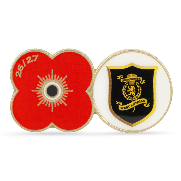 Livingston Poppy Football Pin 2026/27
