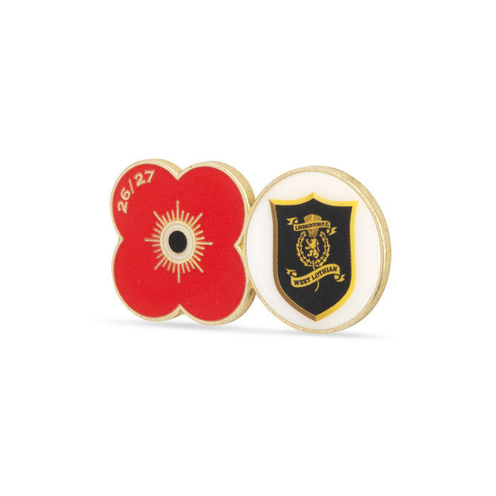 Livingston Poppy Football Pin 2026/27