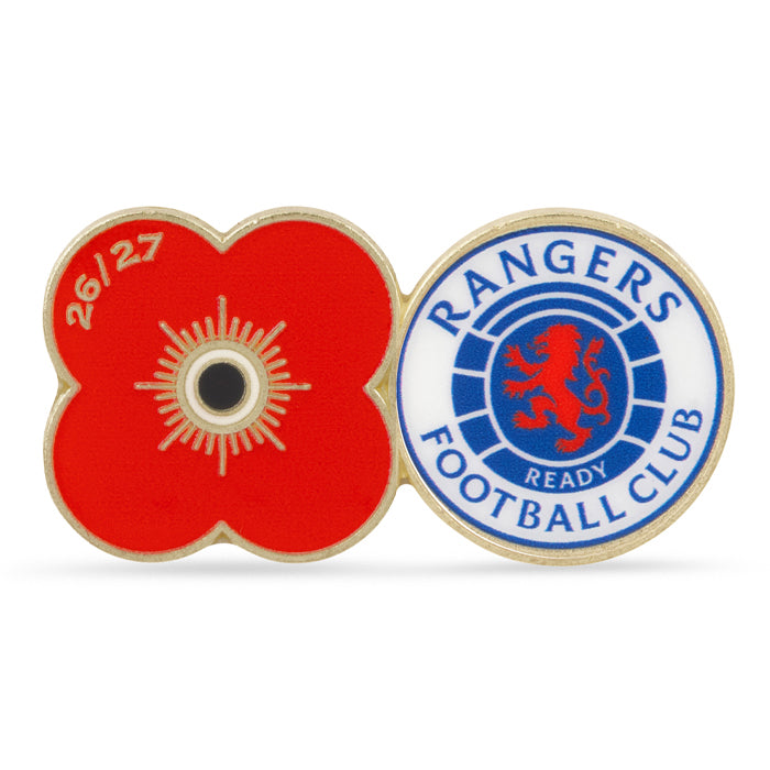 Rangers Poppy Football Pin 2026/27