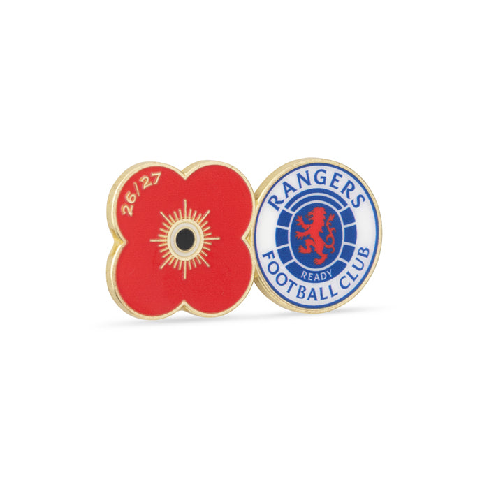 Rangers Poppy Football Pin 2026/27