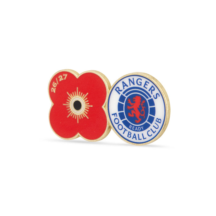 Rangers Poppy Football Pin 2026/27