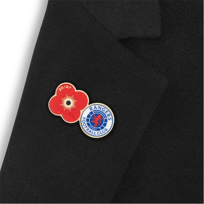 Rangers Poppy Football Pin 2026/27