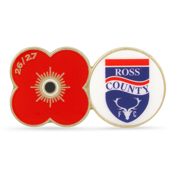 Ross County Poppy Football Pin 2026/27
